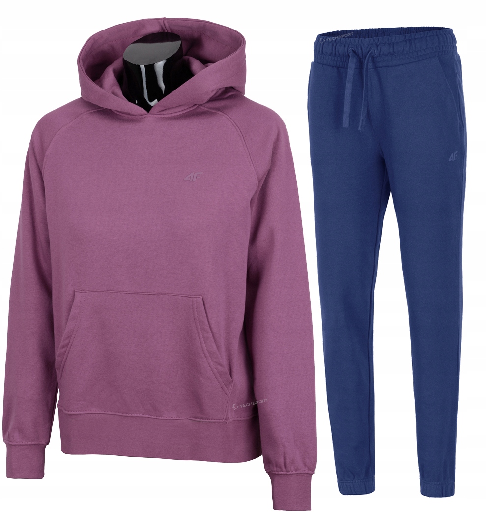 4F Damski Dres Bawełna Komplet Dresowy Bluza Spodnie rozmM