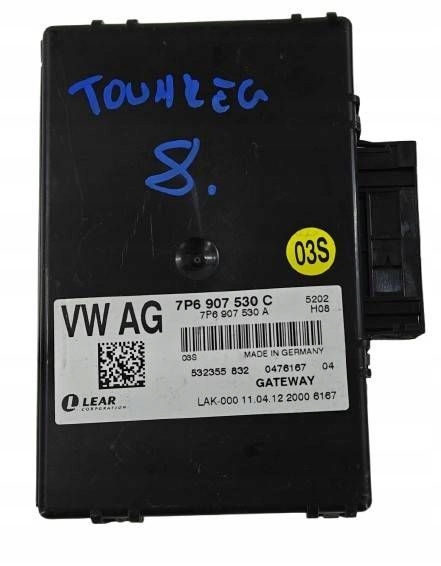 Volkswagen Touareg II 2 7P6 10- 7p6907530c module control unit Gateway
