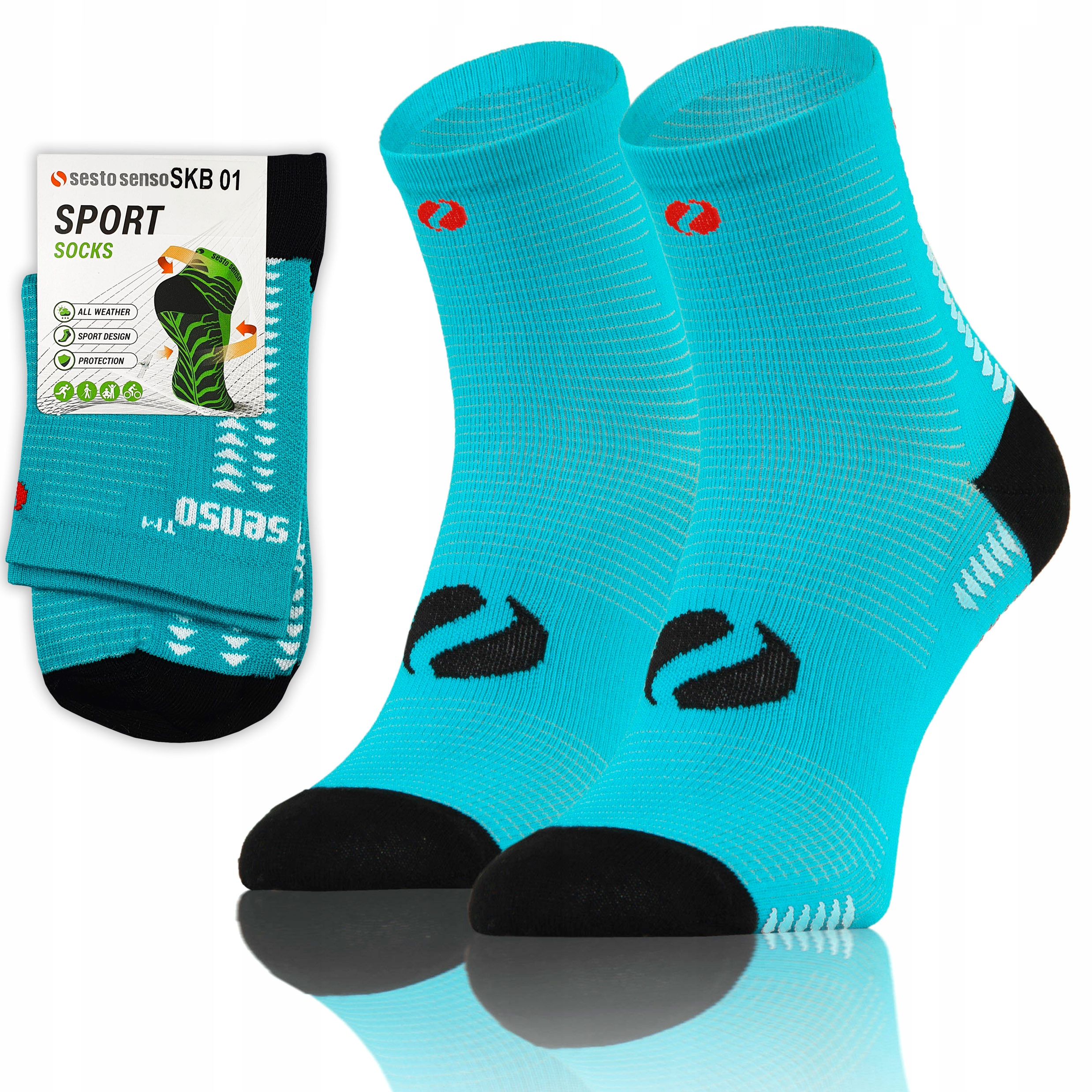 

Skarpety sportowe oddychające Sesto Senso 43-46