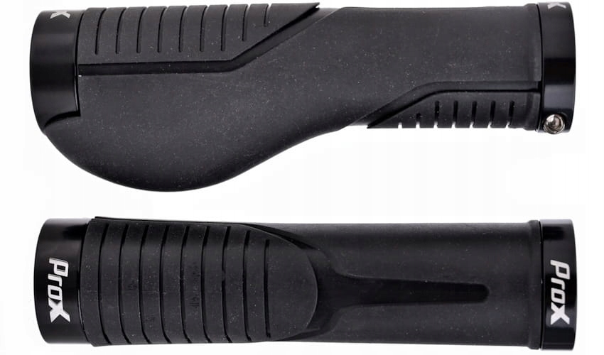 Chwyty Rowerowe Prox GP-85 czarne 135mm ergo skręcane