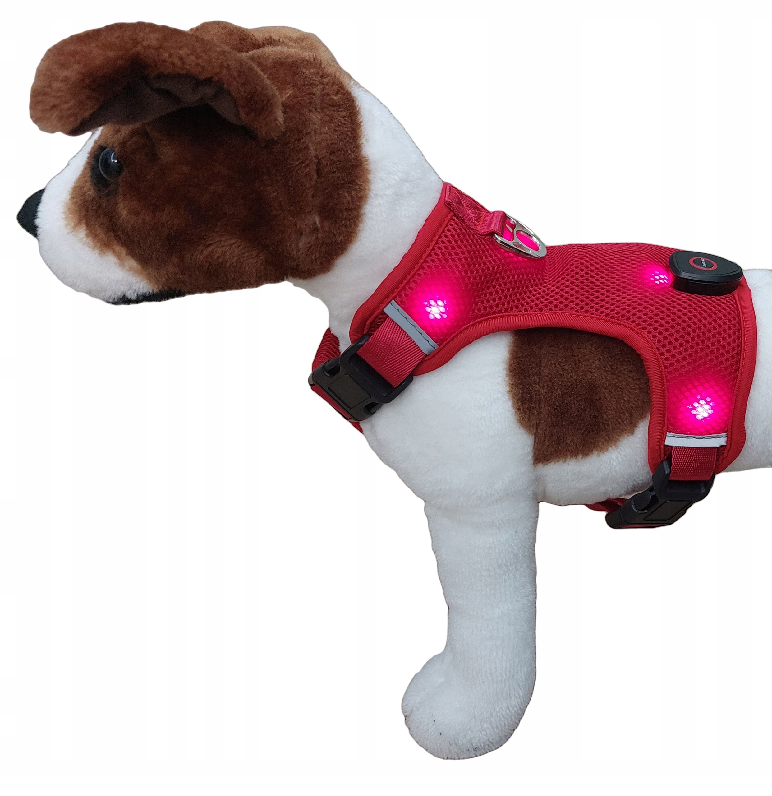 Levně Svítící Obojky Pro Psa, Beztlakové, Červené, Maltézský Postroj Shih Tzu S