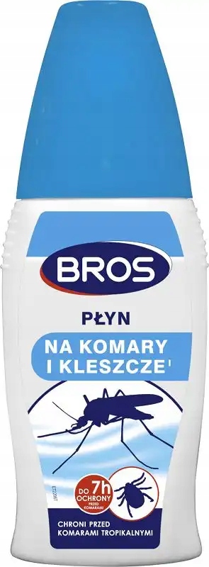 PŁYN ODSTRASZAJĄCY KOMARY I KLESZCZE 100ML BROS