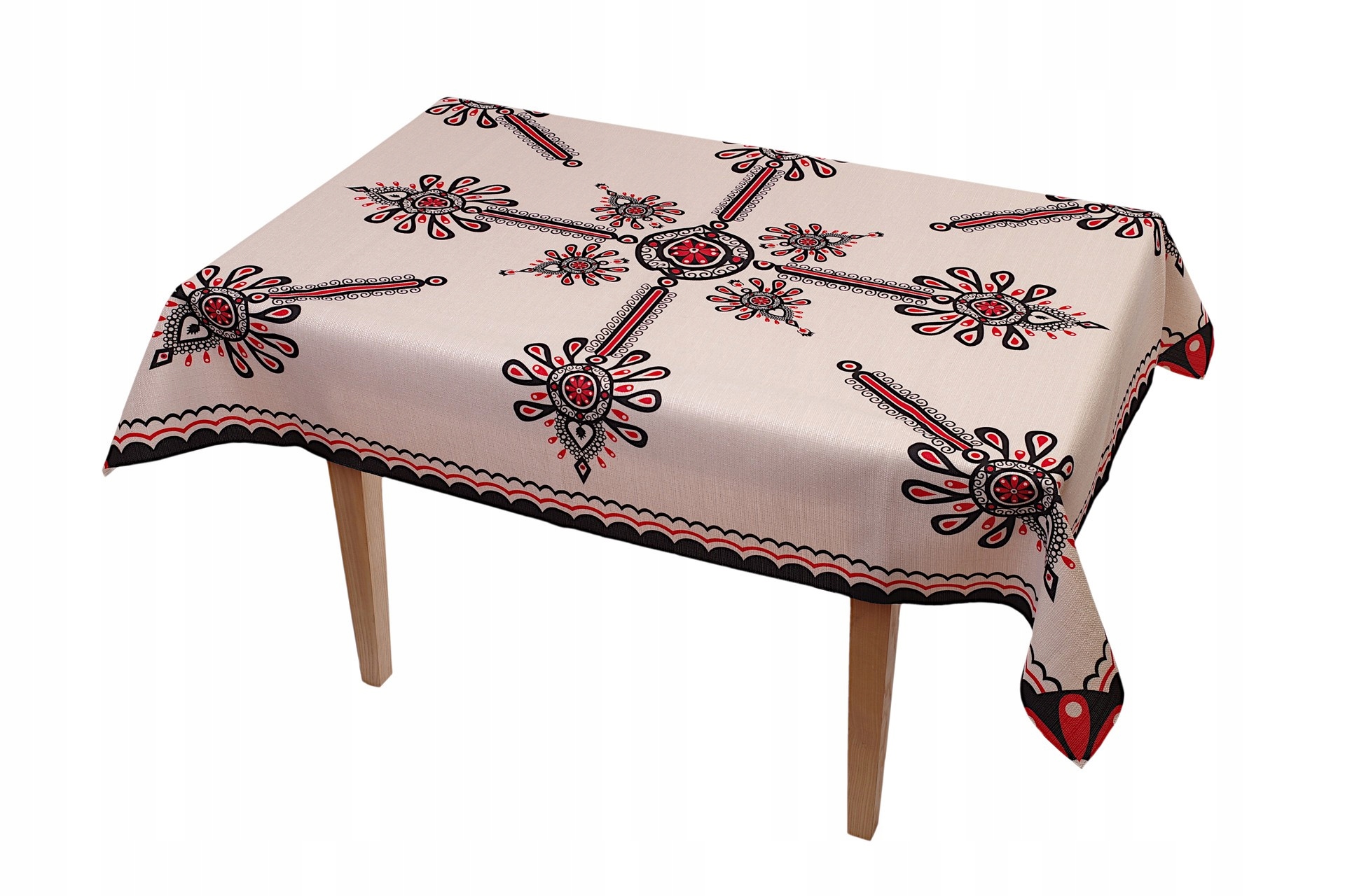 

Obrus góralski folk nadruk parzenica 120x140