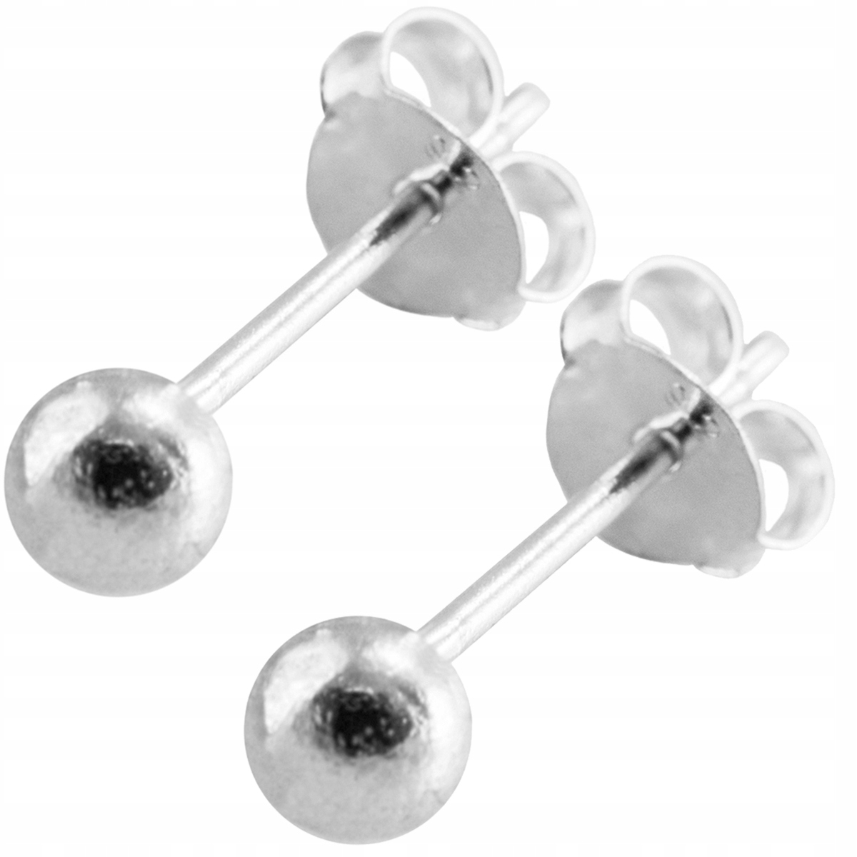 

Versil kolczyki kulki 4,0 mm wkrętki Srebro 925