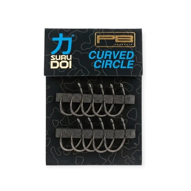 Pb Products Surudoi Curved Circle Hook Ptfe size 6 10szt haki karpiowe