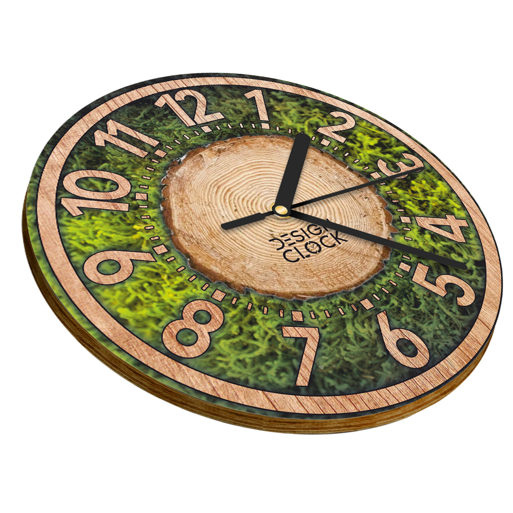 ZEGAR NA ŚCIANĘ ŚCIENNY DREWNIANY LOFT NOWOCZESNY RETRO CICHY 30cm prezent Marka upominki_pl