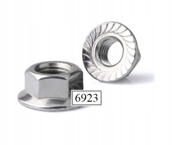 

Nakrętka kołnierzowa M 6 klasa 8 ocynkowana 100szt