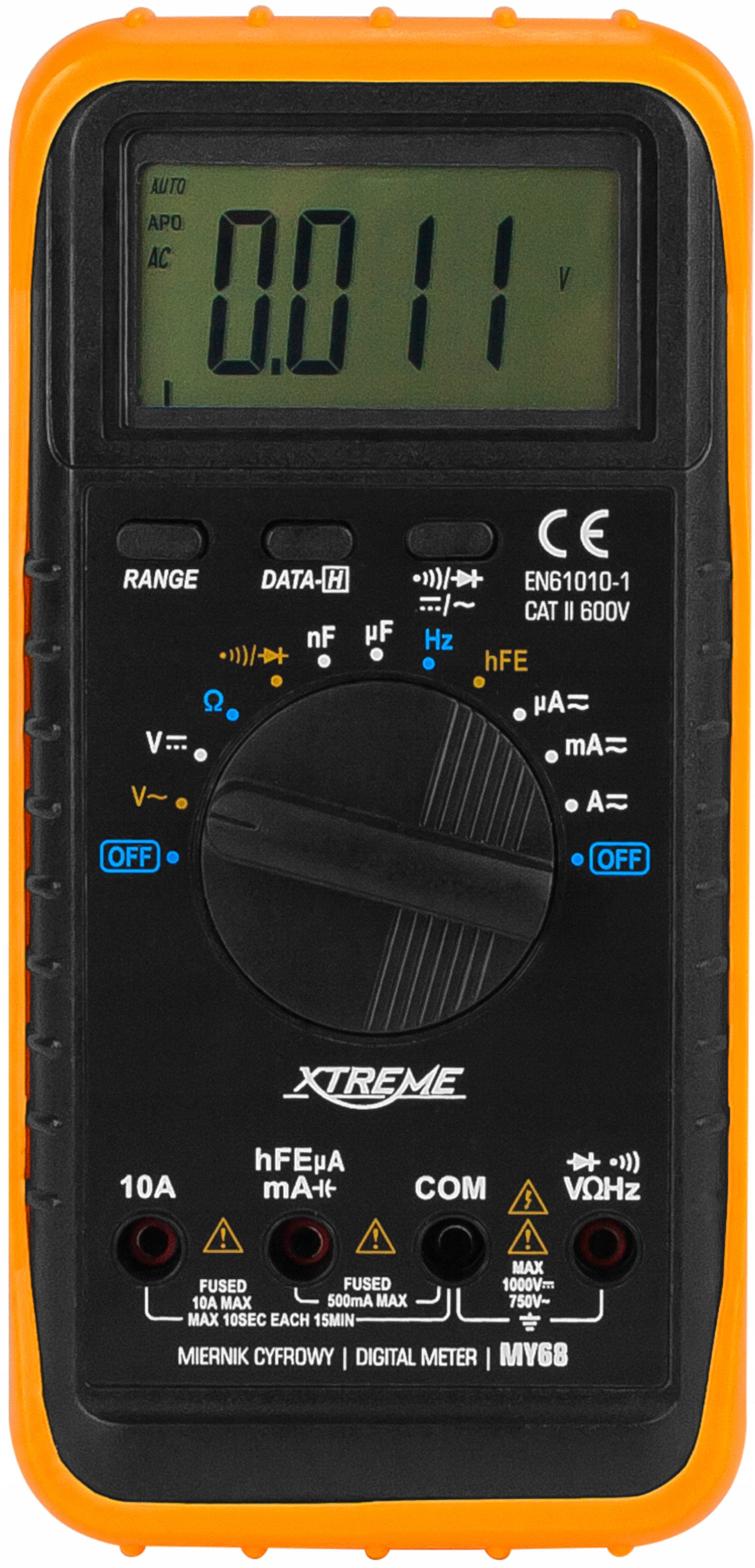 MULTIMETR MIERNIK TESTER CYFROWY PRĄDU ETUI UNIWERSALNY WYTRZYMAŁY ZESTAW EAN (GTIN) 5900804005322