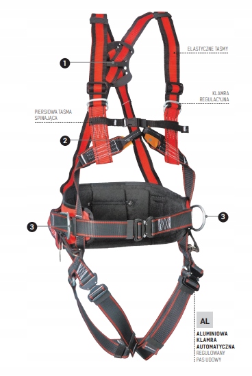 

Szelki bezpieczeństwa P-51EmX Protekt rozmiar M-XL