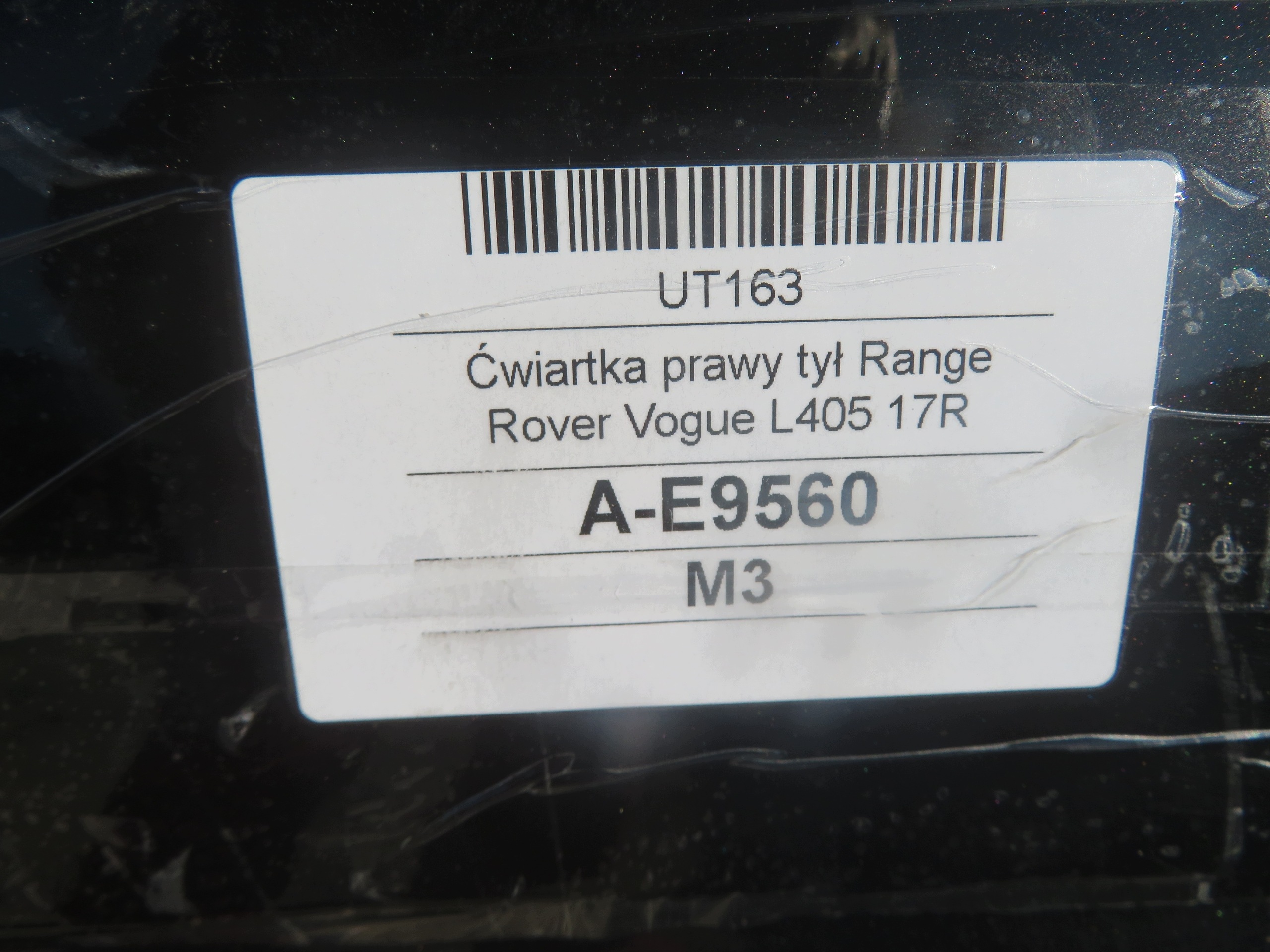 RANGE ROVER VOGUE L405 17R Longeron Aile Droite Arrière