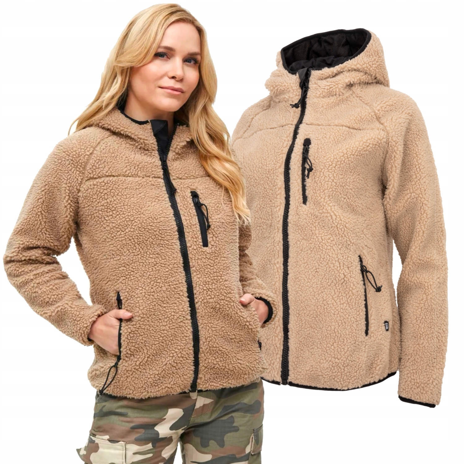 Dámská bunda Brandit Teddyfleece Coyote XXL (42)
