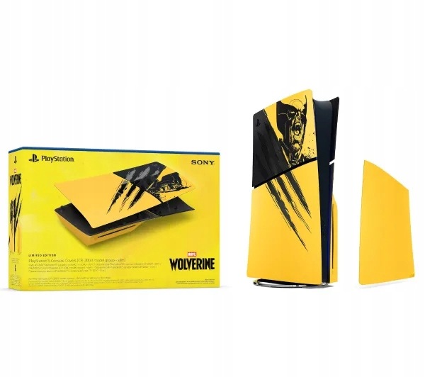 Panele do Sony PS5 Cover Plate Edycja Limitowana Wolverine Battle Yellow