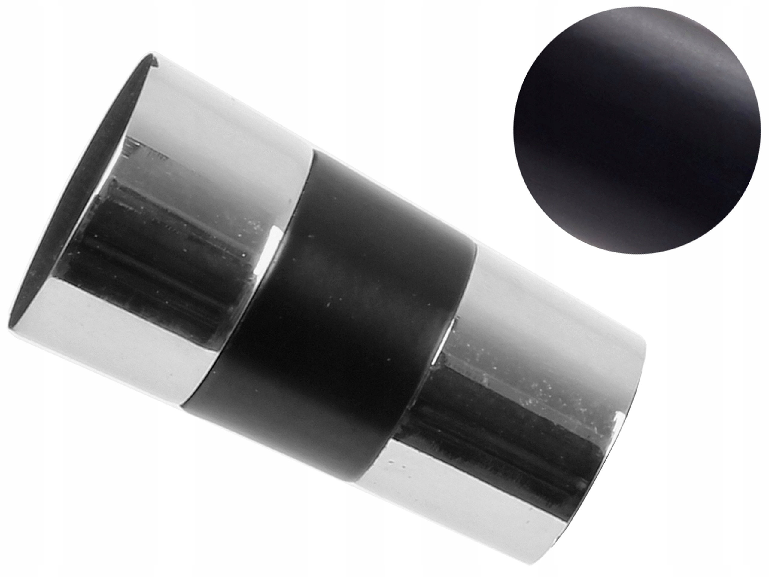 

19 mm Valeo zakończenie do karnisza Czarny Mat