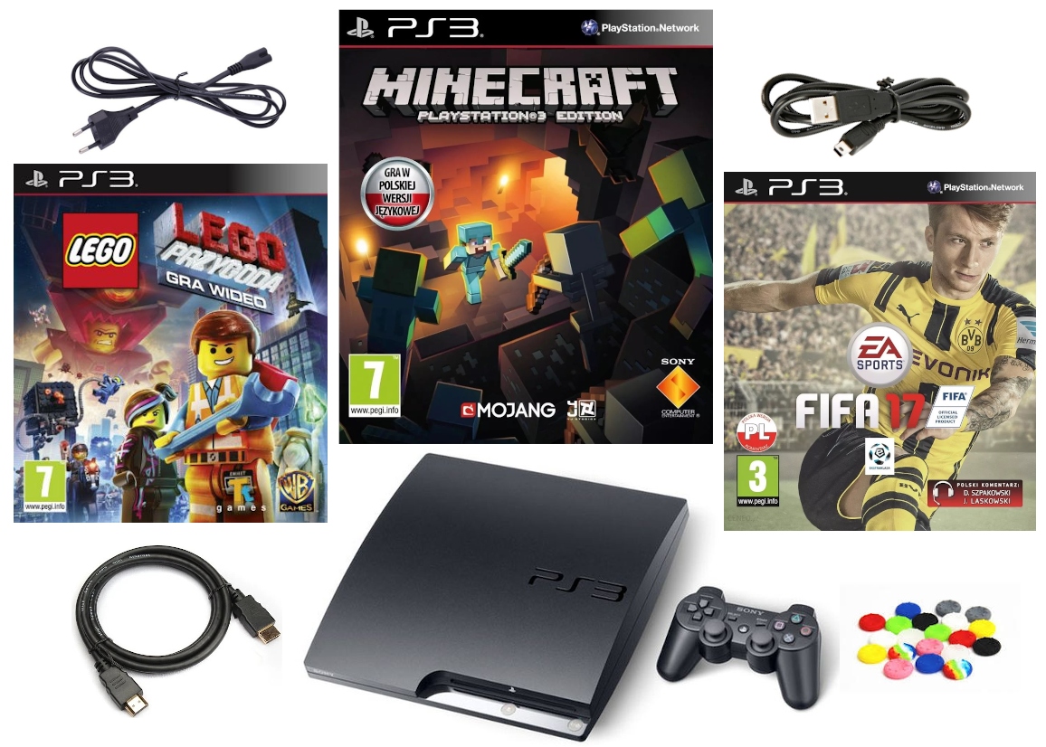 Konsola Ps3 Playstation 3 Slim Pad Minecraft Gry 9654381972 Sklep Internetowy Agd Rtv Telefony Laptopy Allegro Pl