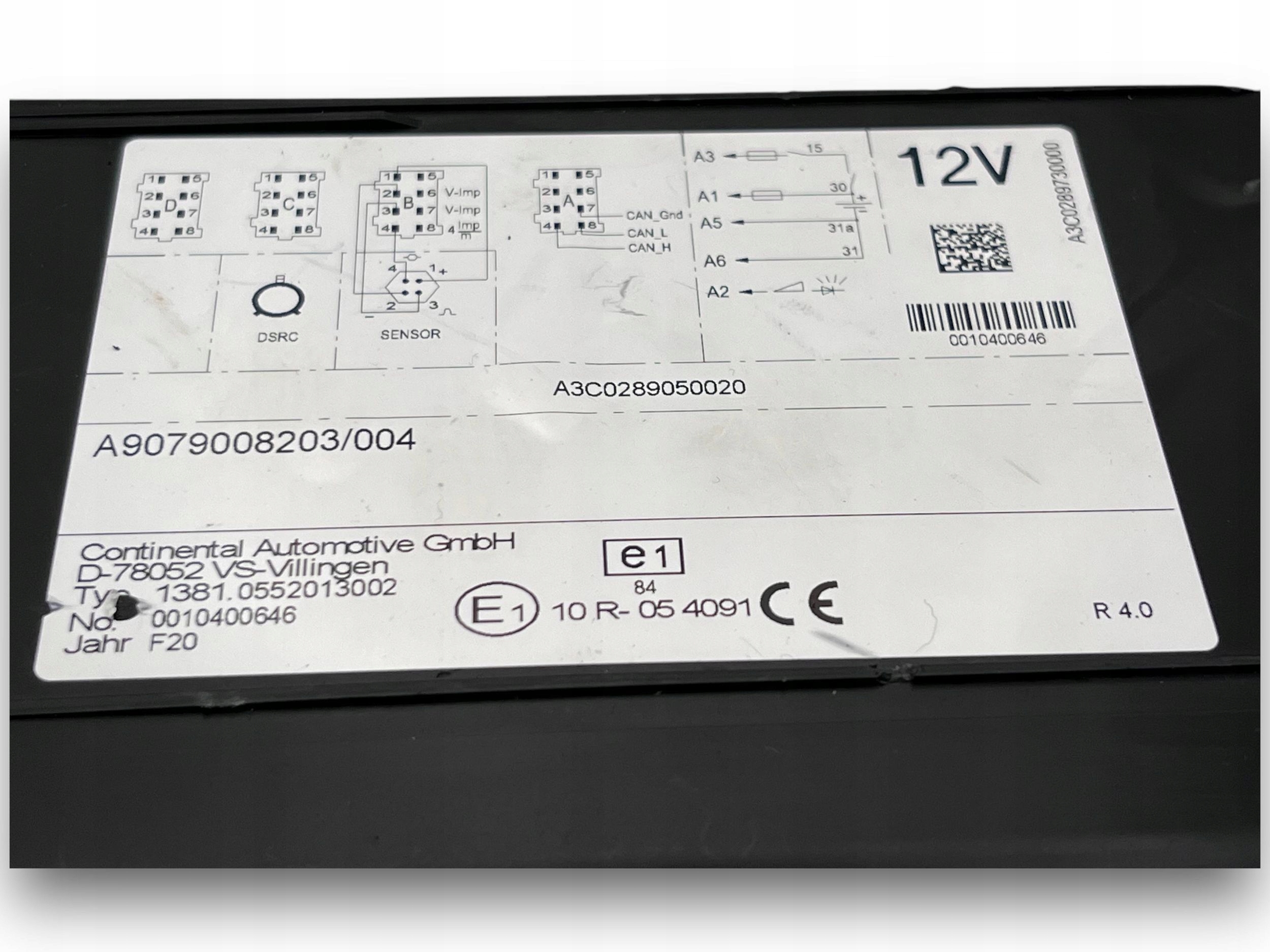 TACHOGRAF TACHO module MERCEDES SPRINTER W907 A9079008203 $J