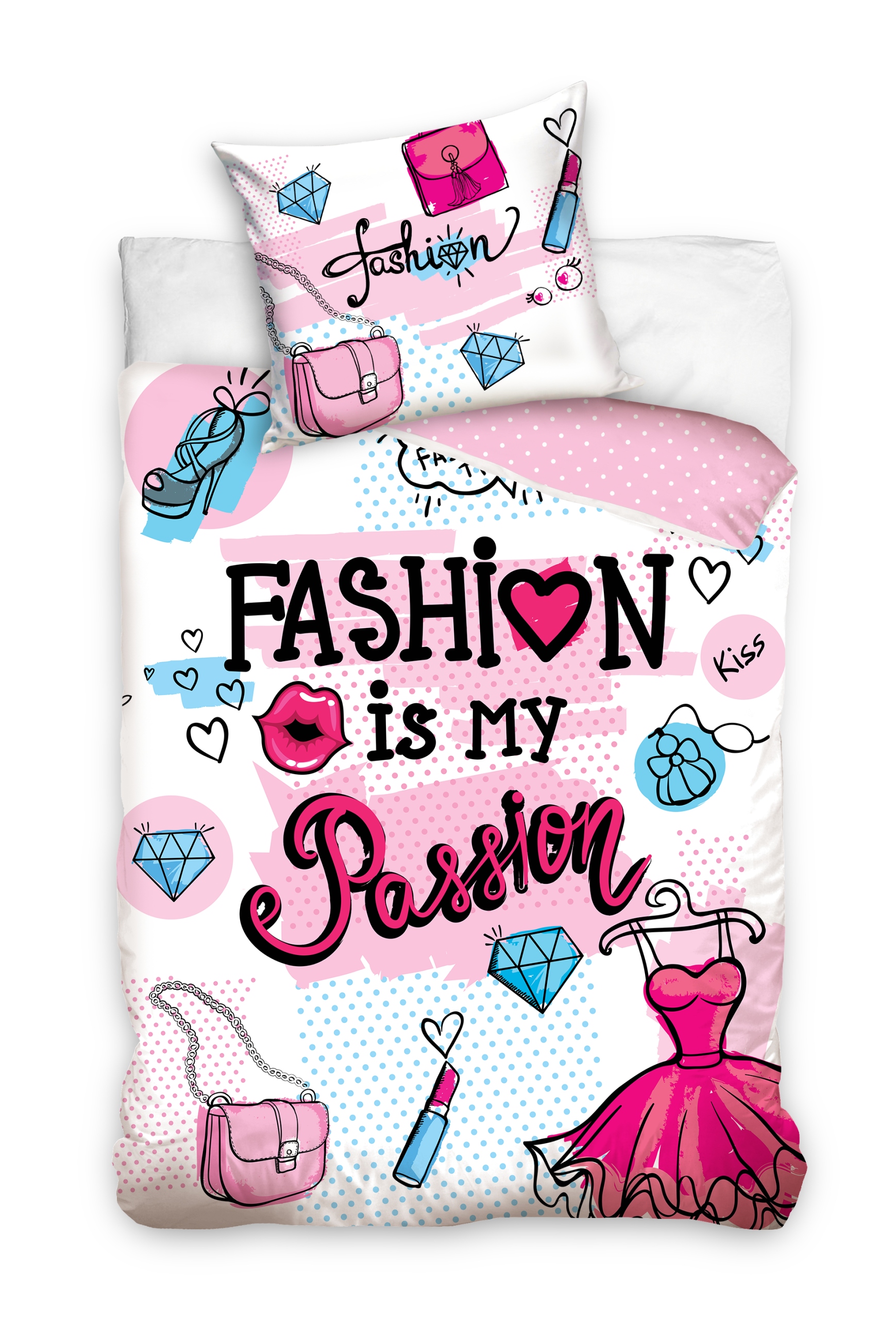 

Pościel dziecięca bawełniana Moda Fashion 140x200