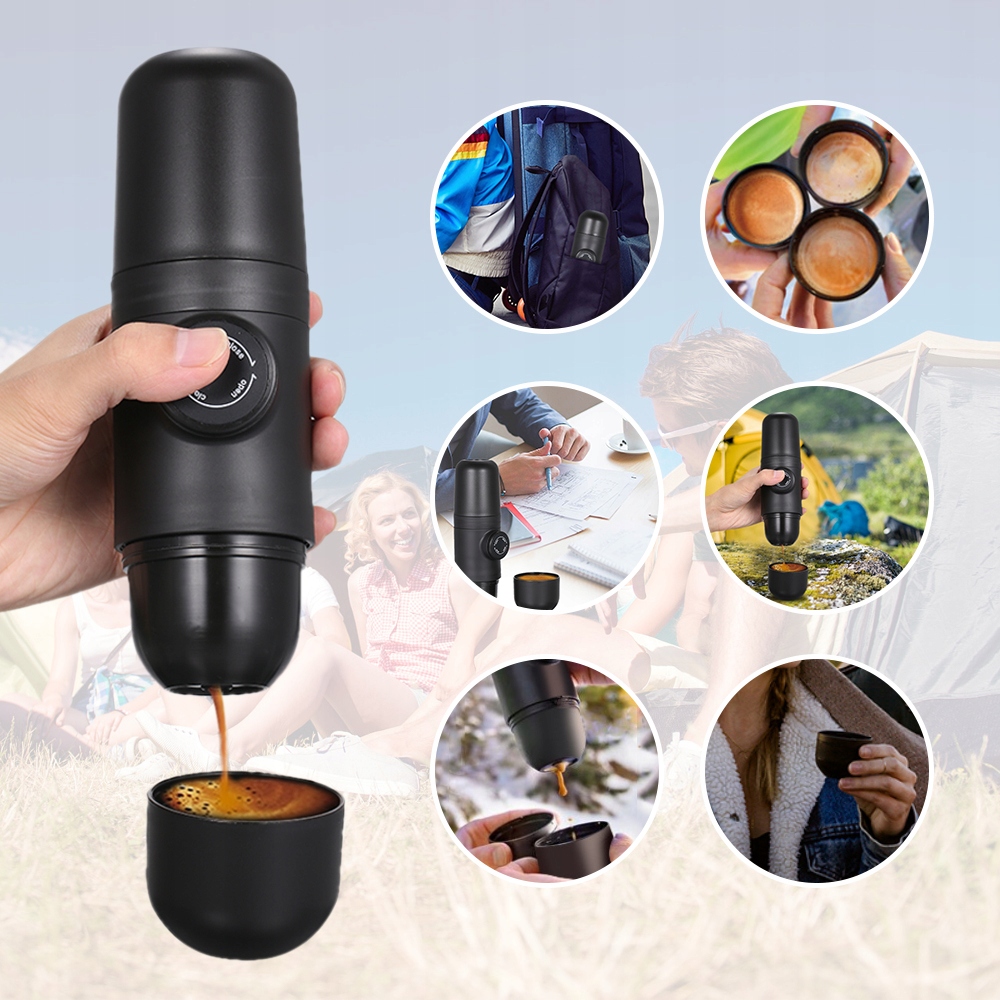 PRZENOŚNY EKSPRES DO KAWY STEROWANY RĘCZNIE MINI Model A