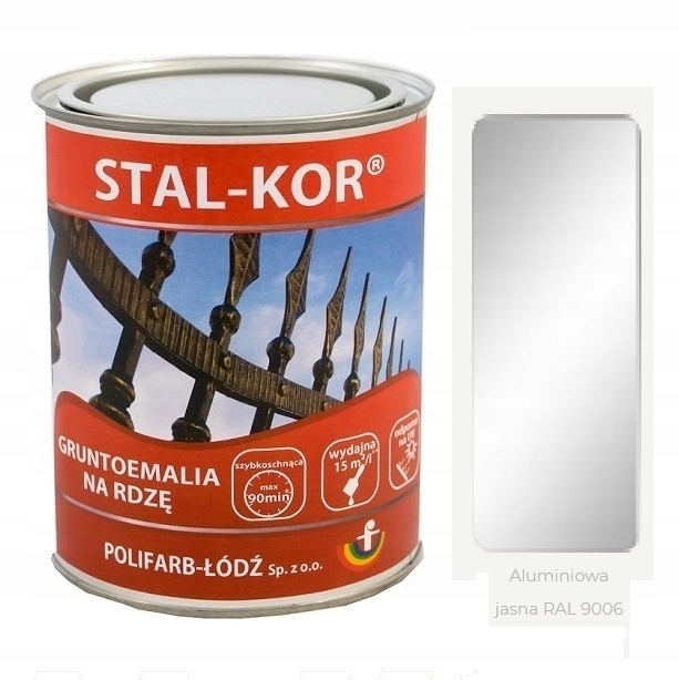 

Stal-kor na rdzę 5L Aluminiowa Jasna