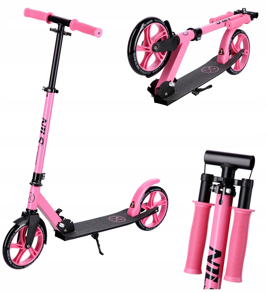 Hulajnoga Miejska Klasyczna Składana Dla Dziewczynki Duża Koła 200 mm