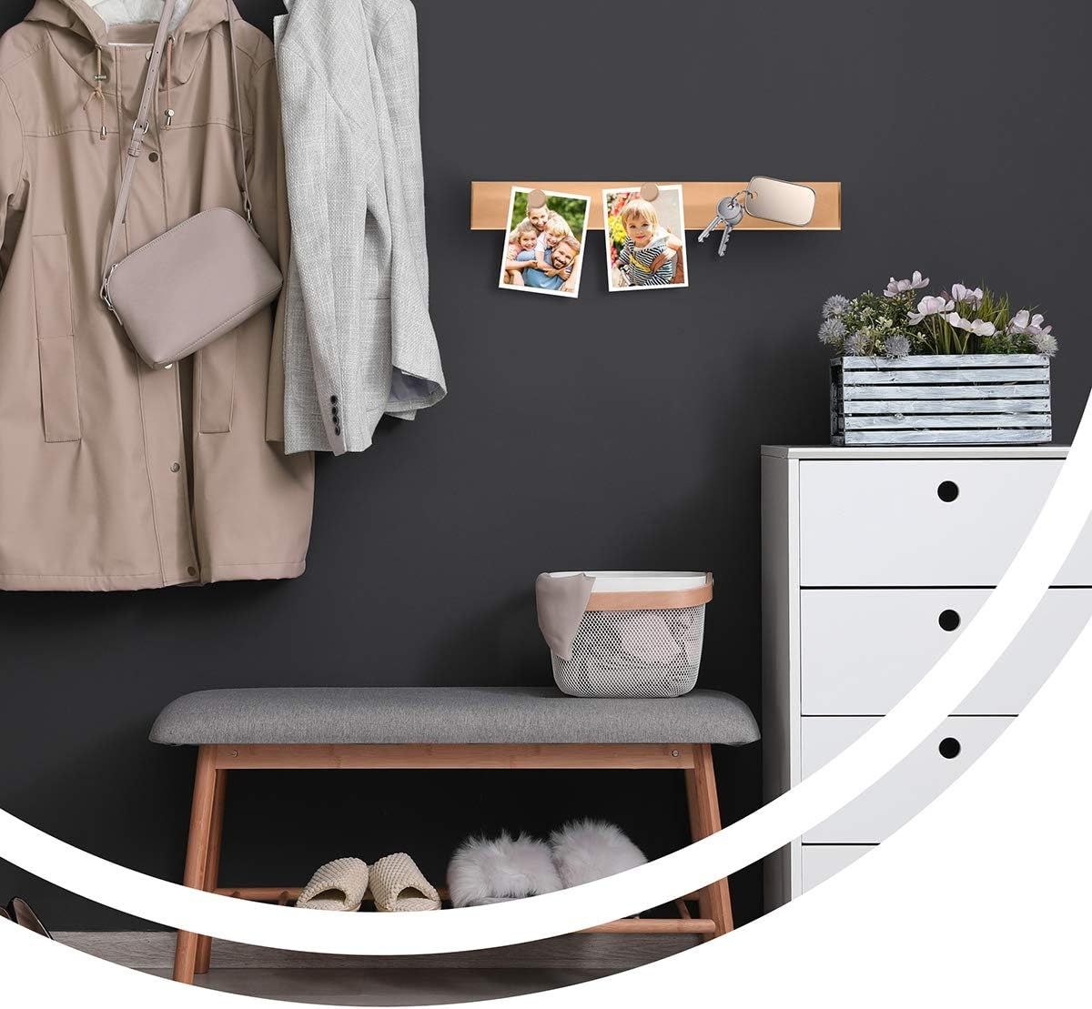 Nowa listwa magnetyczna na noże / uchwyt / na magnes Thingles / 40CM! Szerokość produktu 4.8 cm