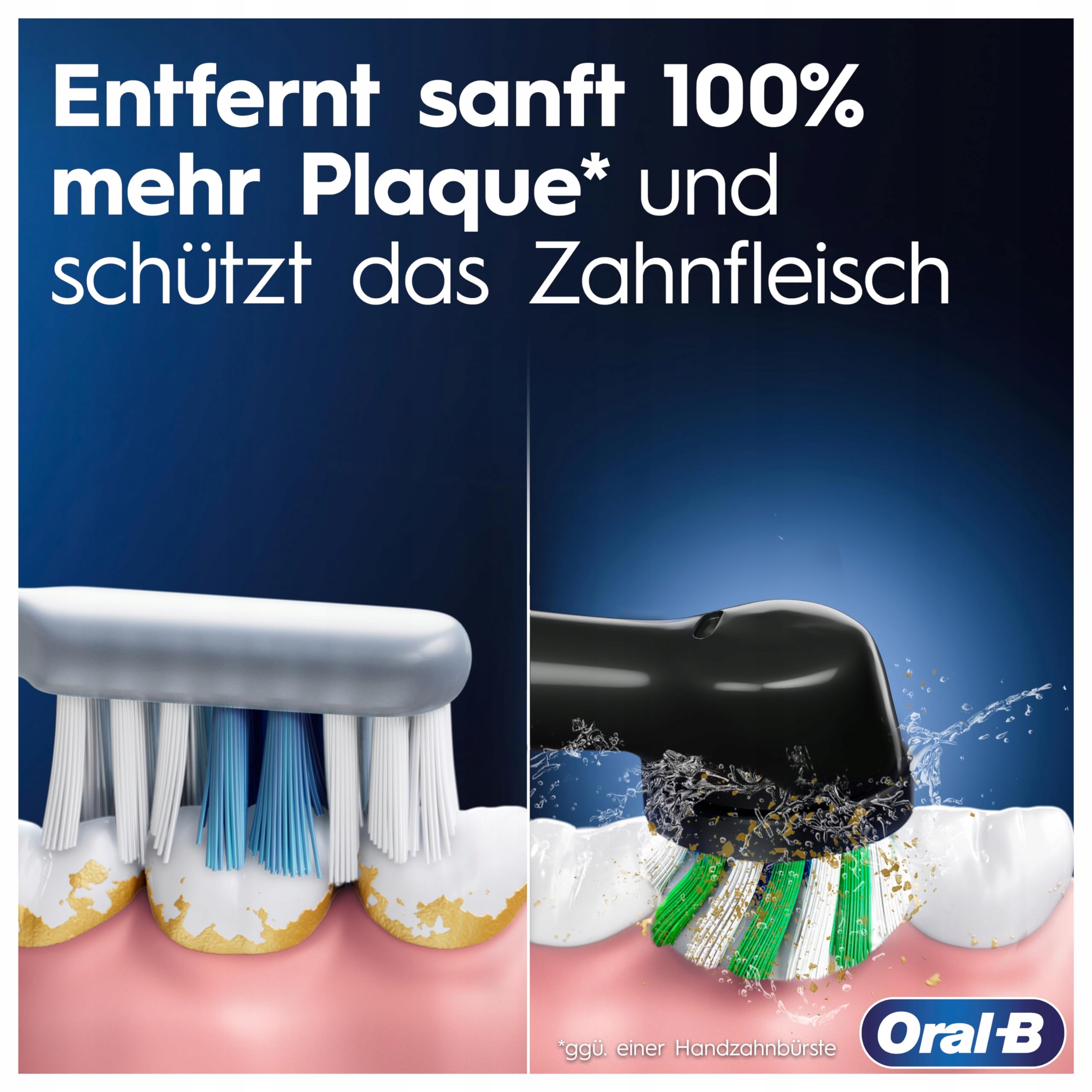 ORAL-B Pro Series 1 Plus Elektryczna Szczoteczka 3 Końcówki Czarna — miniatura 4