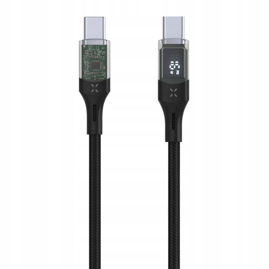 Fixed Cable Usb-c/usb-c with display, Pd support, 2m, Usb 2.0, 100W Fix