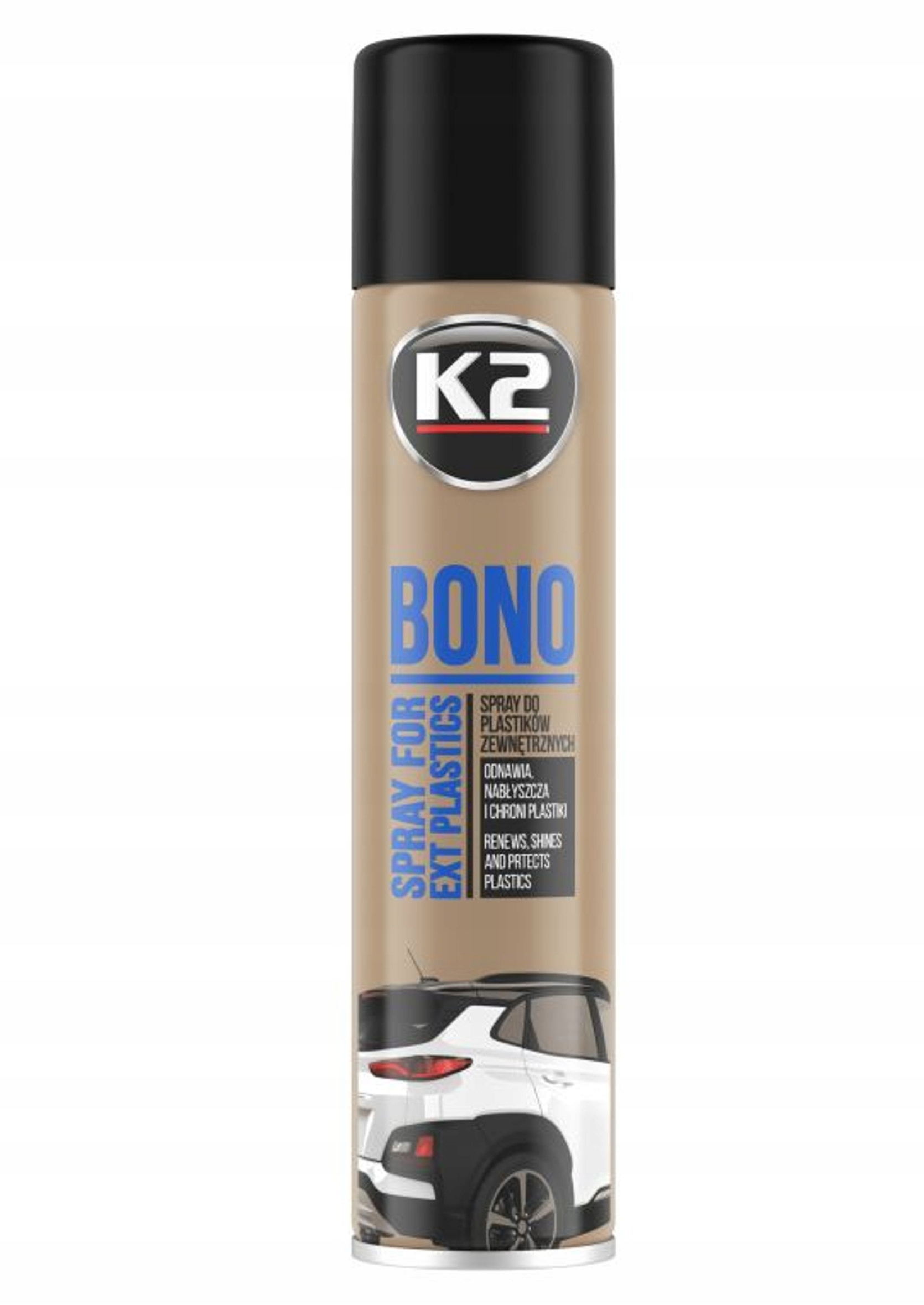 K2 BONO CZERNIDŁO DO GUMY I PLASTIKU 300ml SPRAY