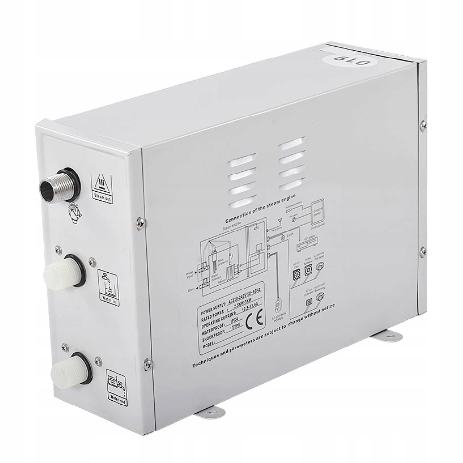 

Sauna Generator Pary Do Kabiny Prysznicowej TR019
