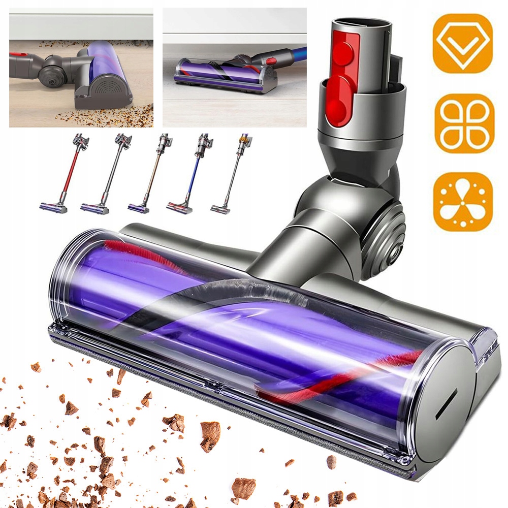 Motorizovaný Elektrický Turbo Rotační Kartáč Pro Dyson V7 V8 V10 V11