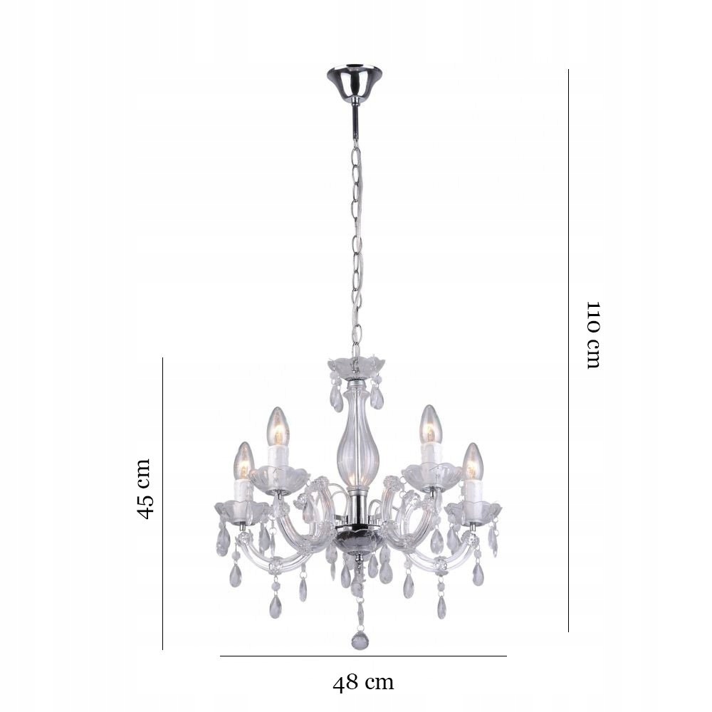 Żyrandol kryształowy do salonu MAGNOLIA Zuma Line Marka Zuma Line