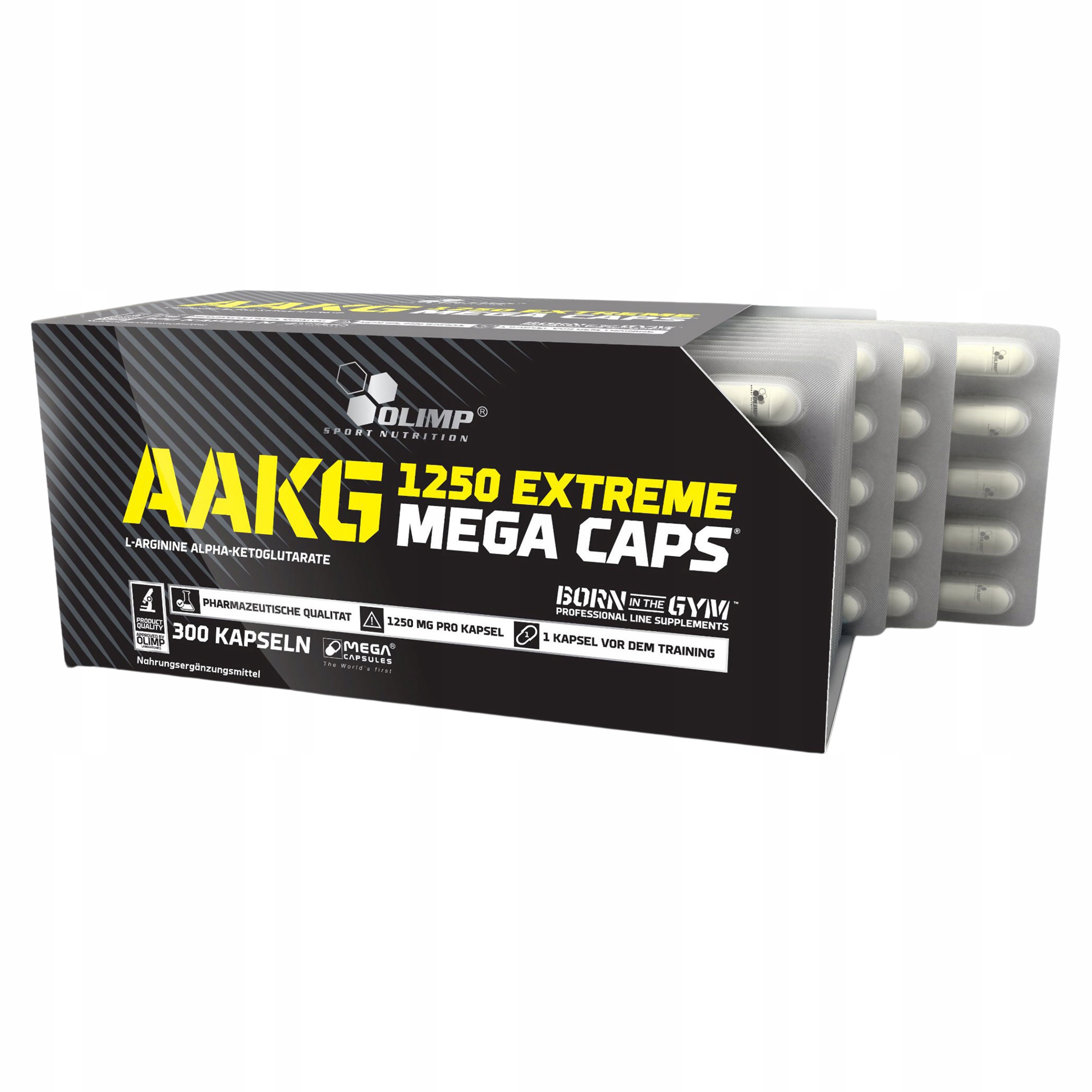 Arginin Olimp Aakg 1250 mg Extreme Caps 300 kapslí Svalová pumpa