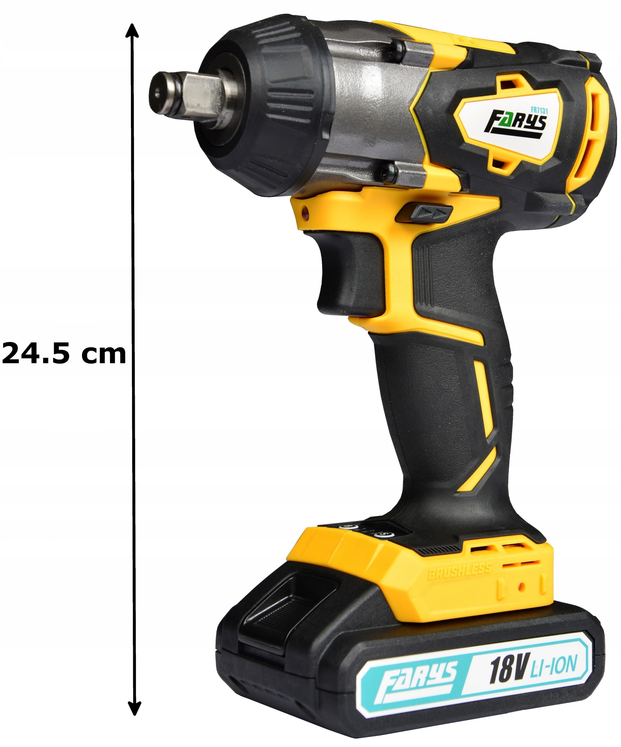 Klucz udarowy akumulatorowy 18V 400 Nm FR7131 Rozmiar trzpienia 1/2''