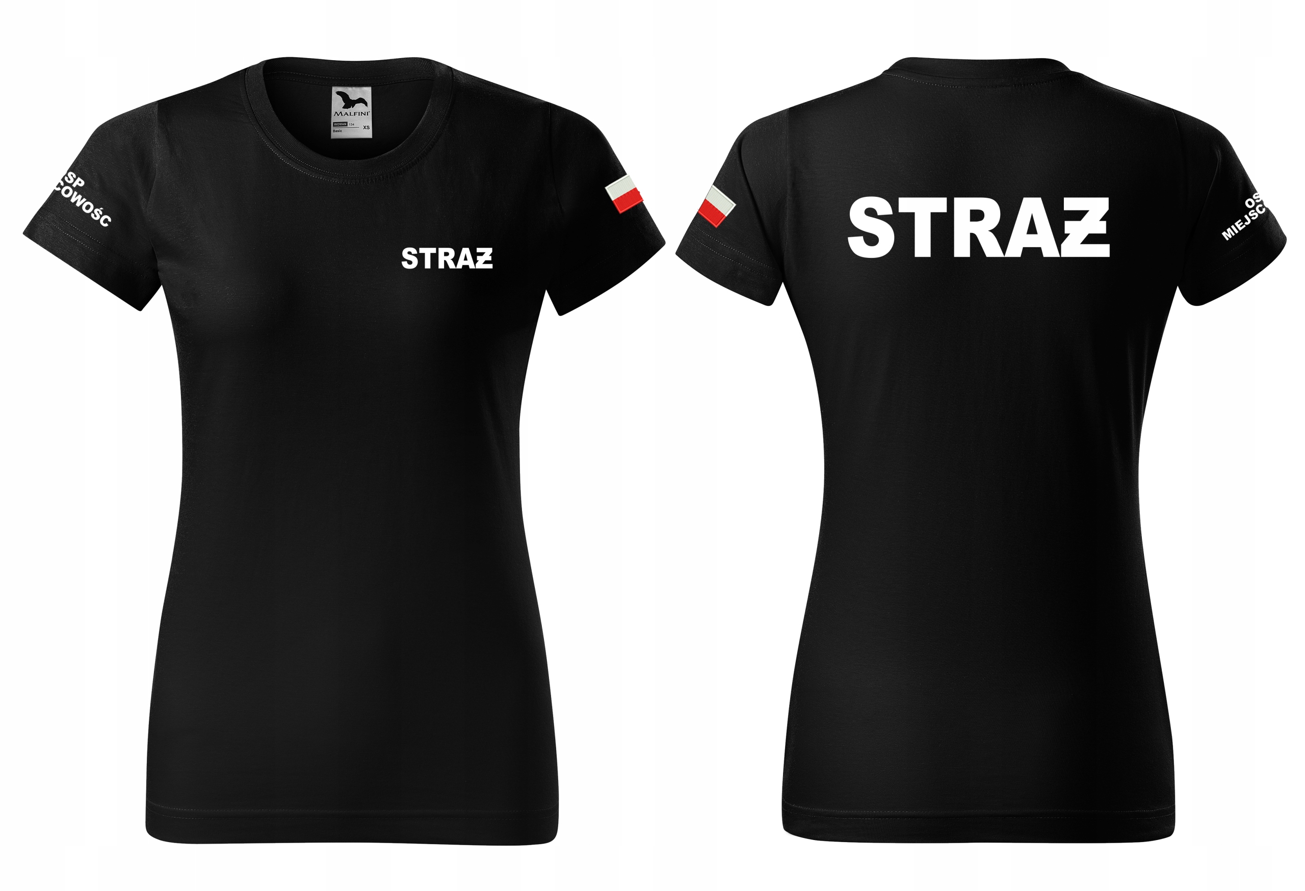 Koszulka damska STRAŻACKA STRAŻ OSP + FLAGA M