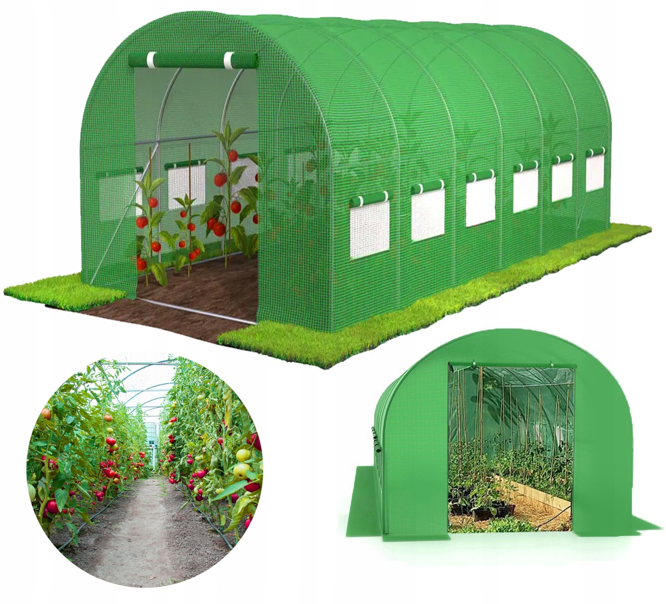 DUŻY MOCNY TUNEL FOLIOWY SZKLARNIA OGRODOWA WARZYWNIAK NA DZIAŁKĘ 600 X 300