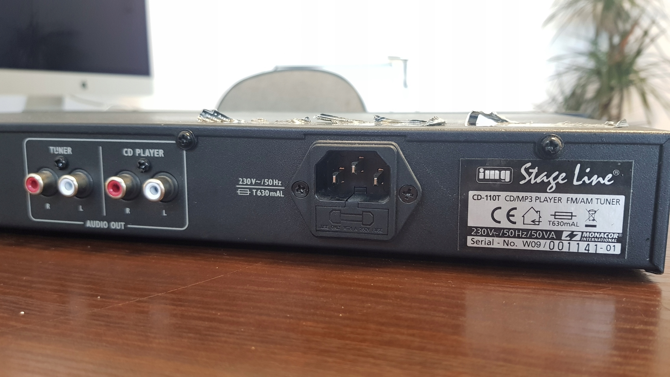 IMG Stage Line CD110T odtwarzacz CD MP3 Tuner USB Odtwarzane nośniki CD/MP3