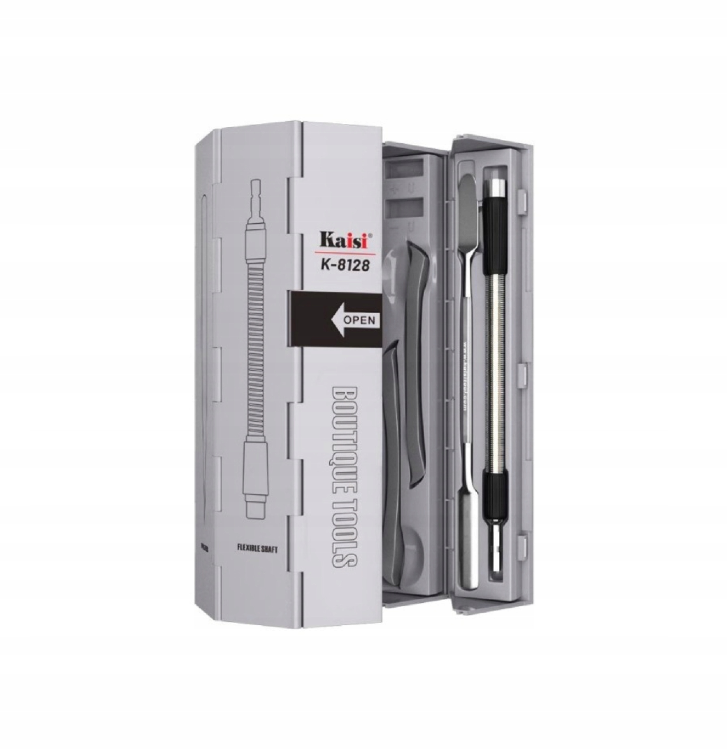 Kaisi K-8128 profesionální sada přesných šroubováků 128v1 kontejner box
