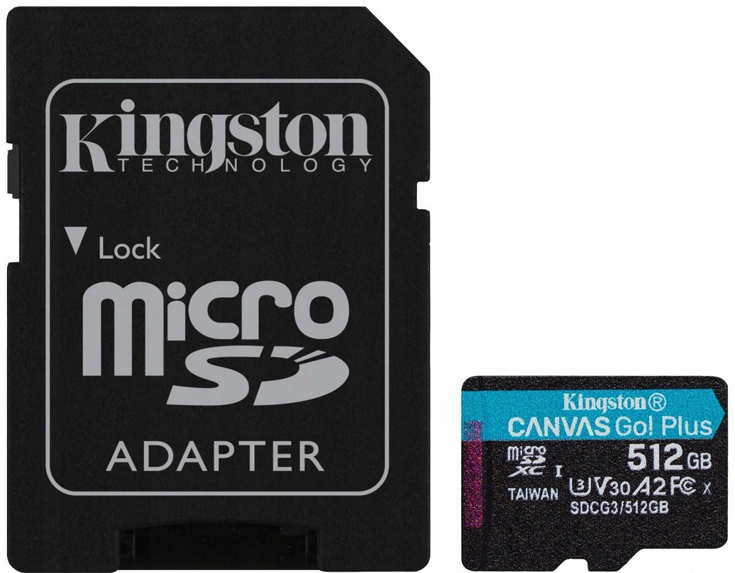 Karta pamięci microSD 512GB Kingston Canvas Go Plus