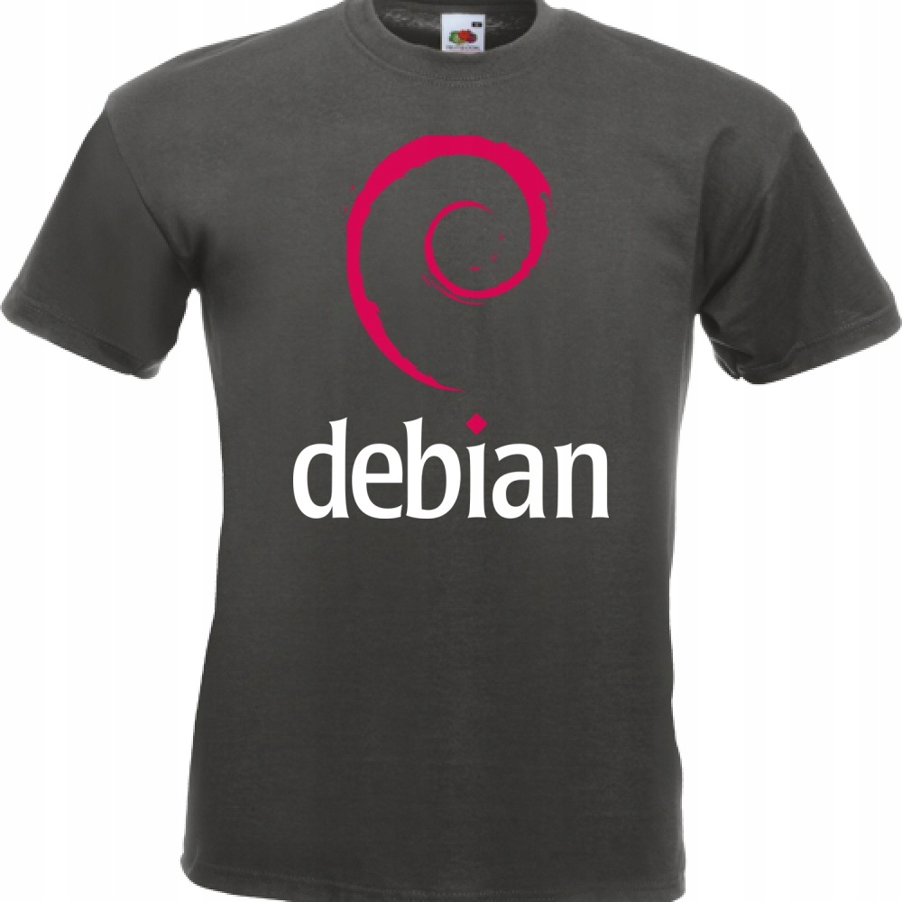 

Koszulka z nadrukiem debian logo It informatyk XL