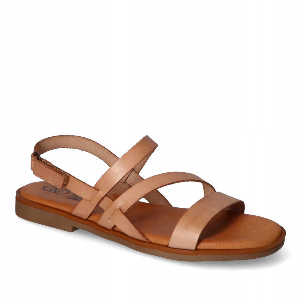 Sandály Hee 25321 Světle hnědá lico 36