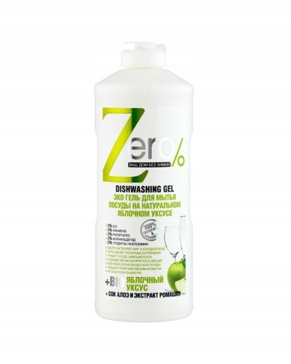 

Zero Żel Do Mycia Naczyń Eko 500ml Ocet Jabłkowy