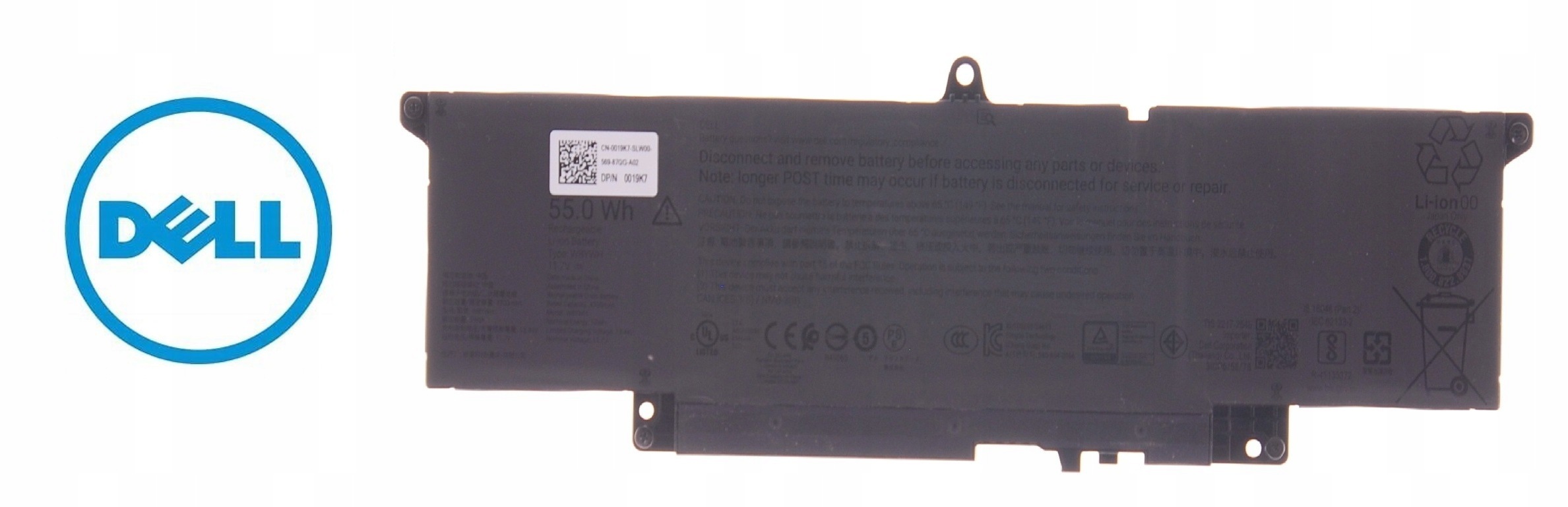 Baterie W8YWH 55Wh 11.7V 4700mAh kompatibilní s Pro 16 Plus PB16250