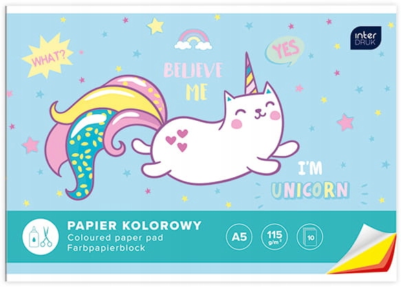 

Zeszyt papier kolorowy A4 Interdruk 100016