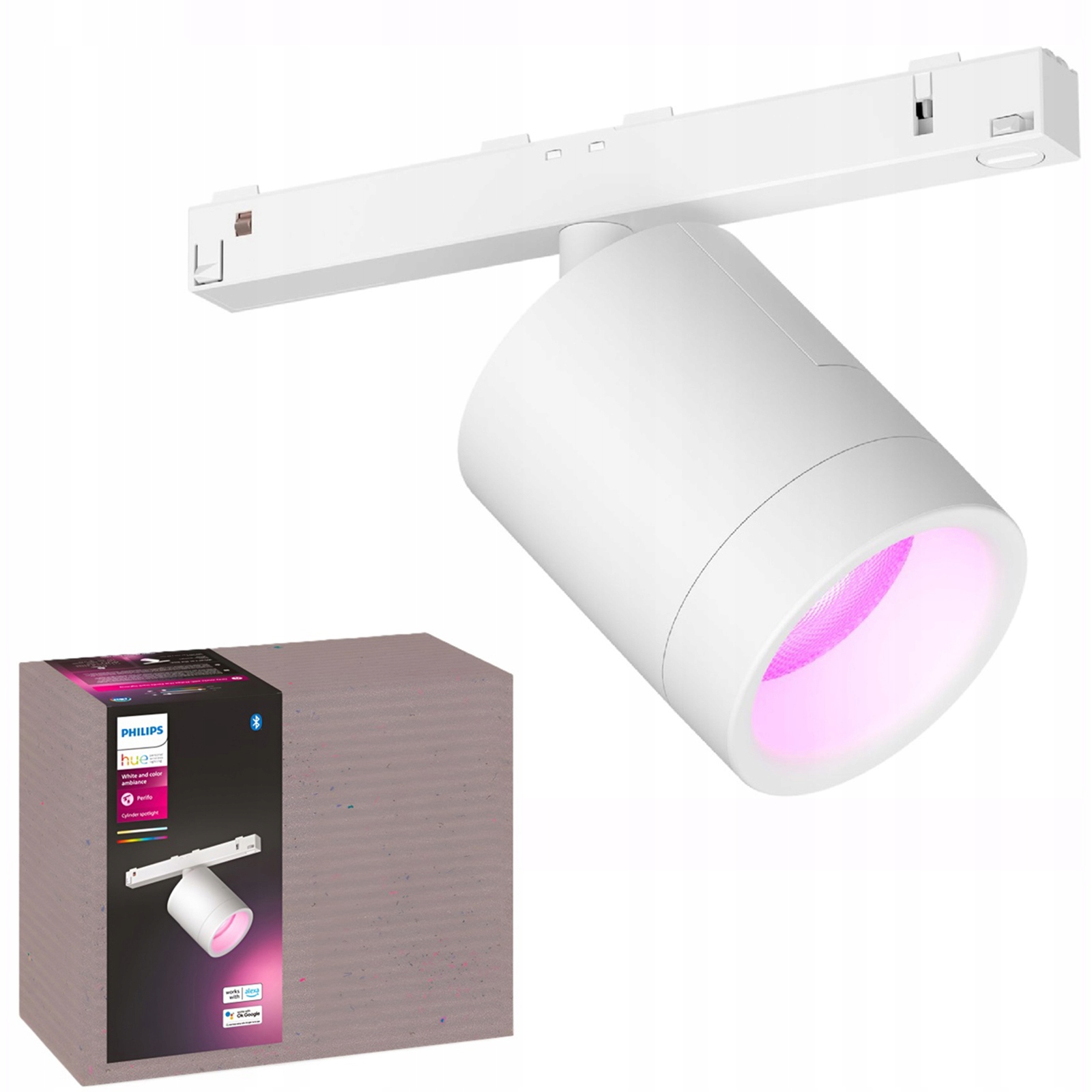 Led reflektor bodový Perifo biely 5,3W 510lm Cct Rgb Philips Hue