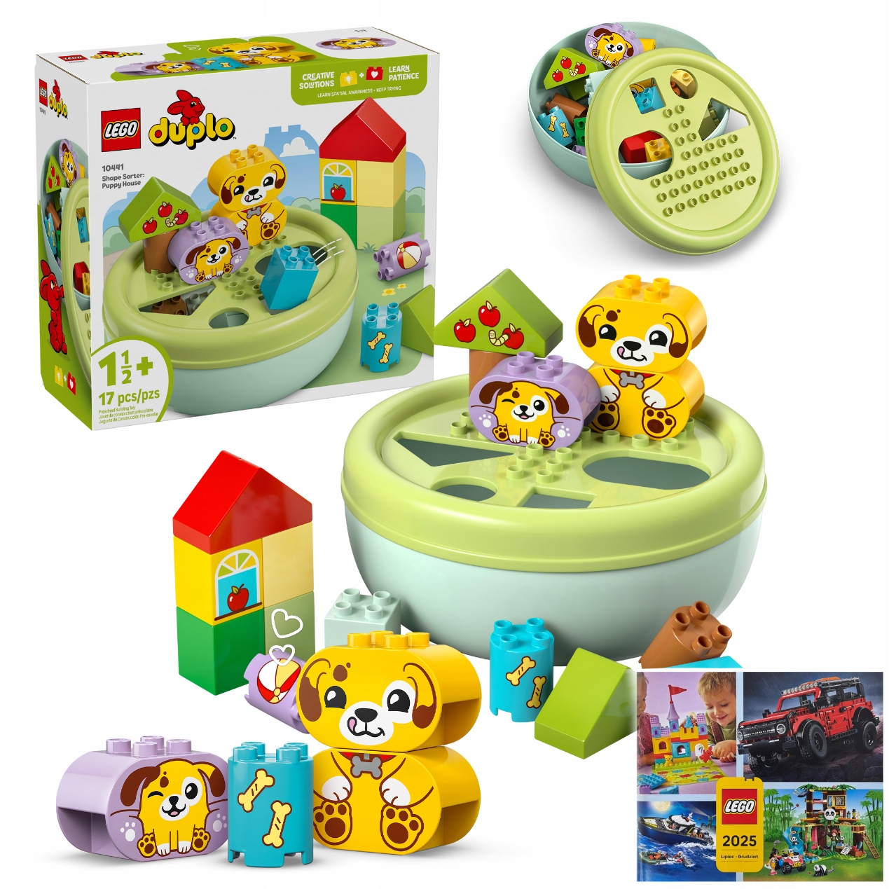 Lego Duplo 10441 Sorter tvarů: dům štěňat