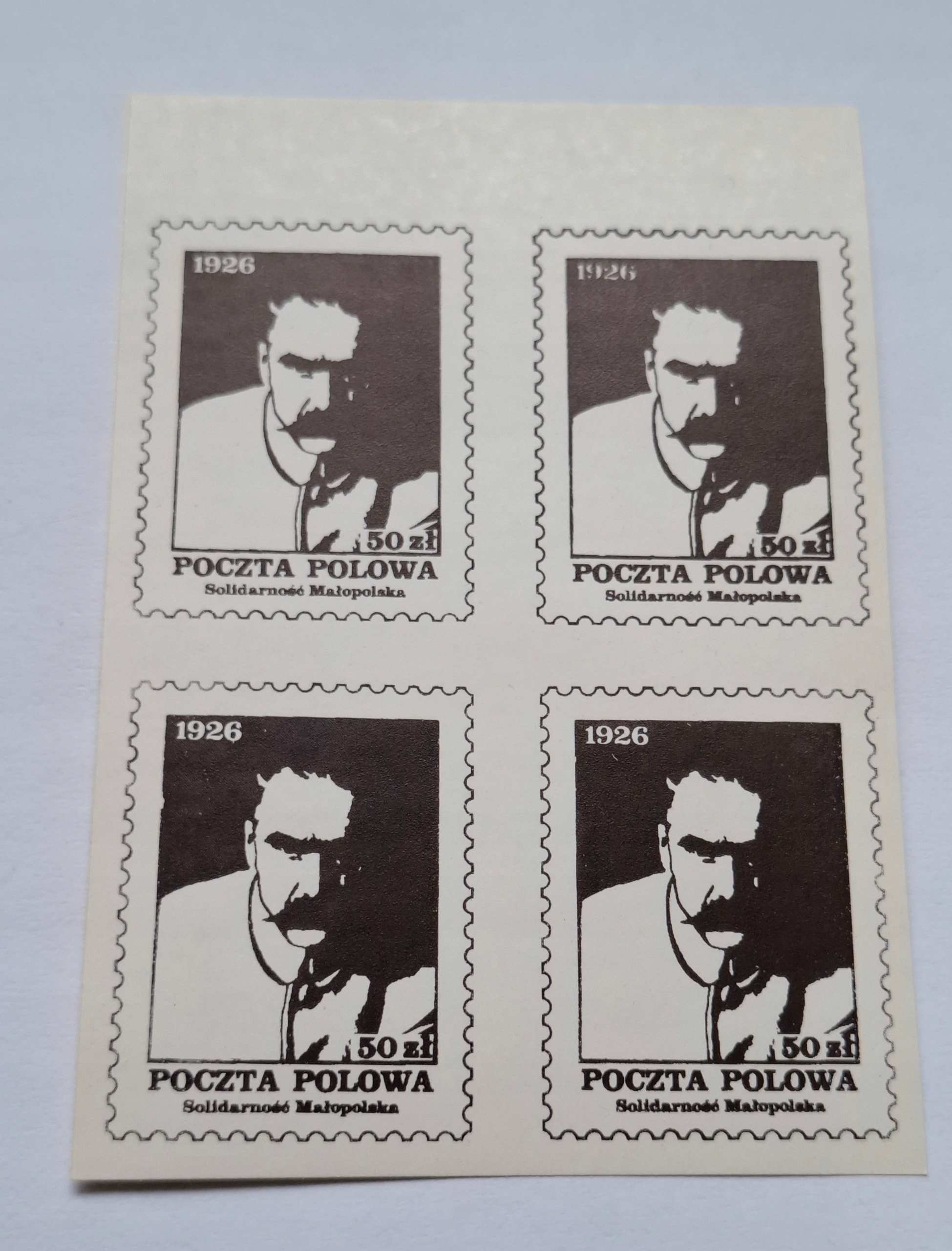 PIŁSUDSKI SOLIDARNOŚĆ POCZTA POLOWA BLOCZEK