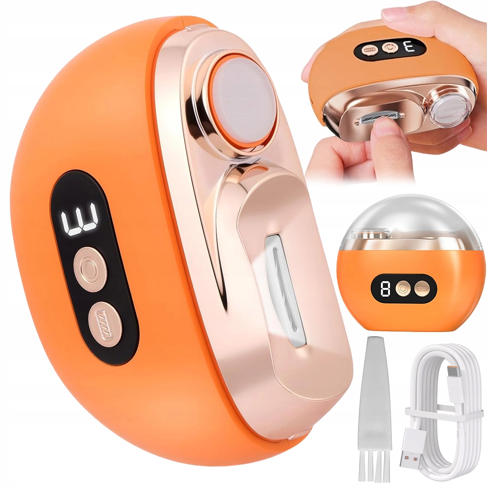 Elektrická Řezačka S Led 3 Rychlostmi, Automatická, Oranžová
