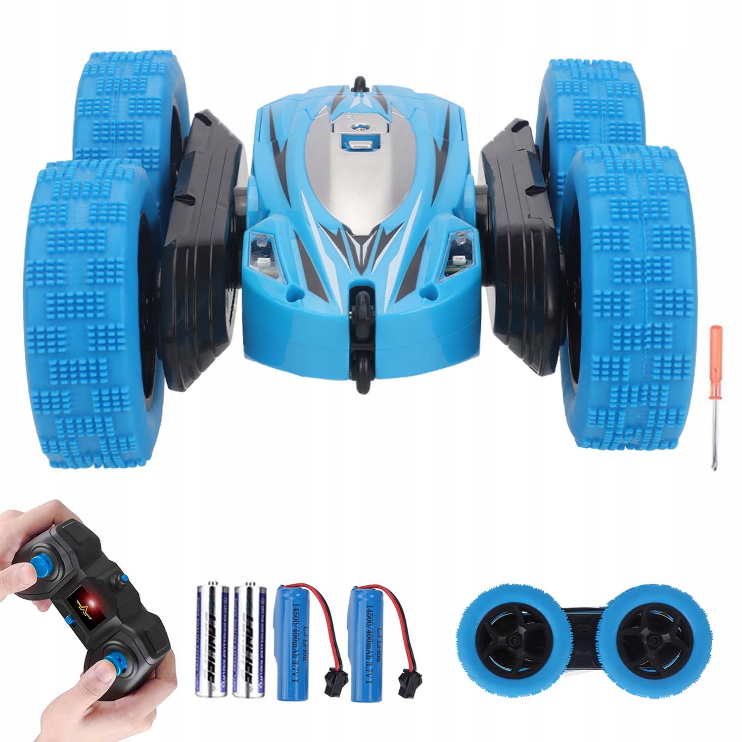 Dálkově Ovládané Kaskadérské Auto Dvojitou Led Stranou 4WD 360 Stupňů