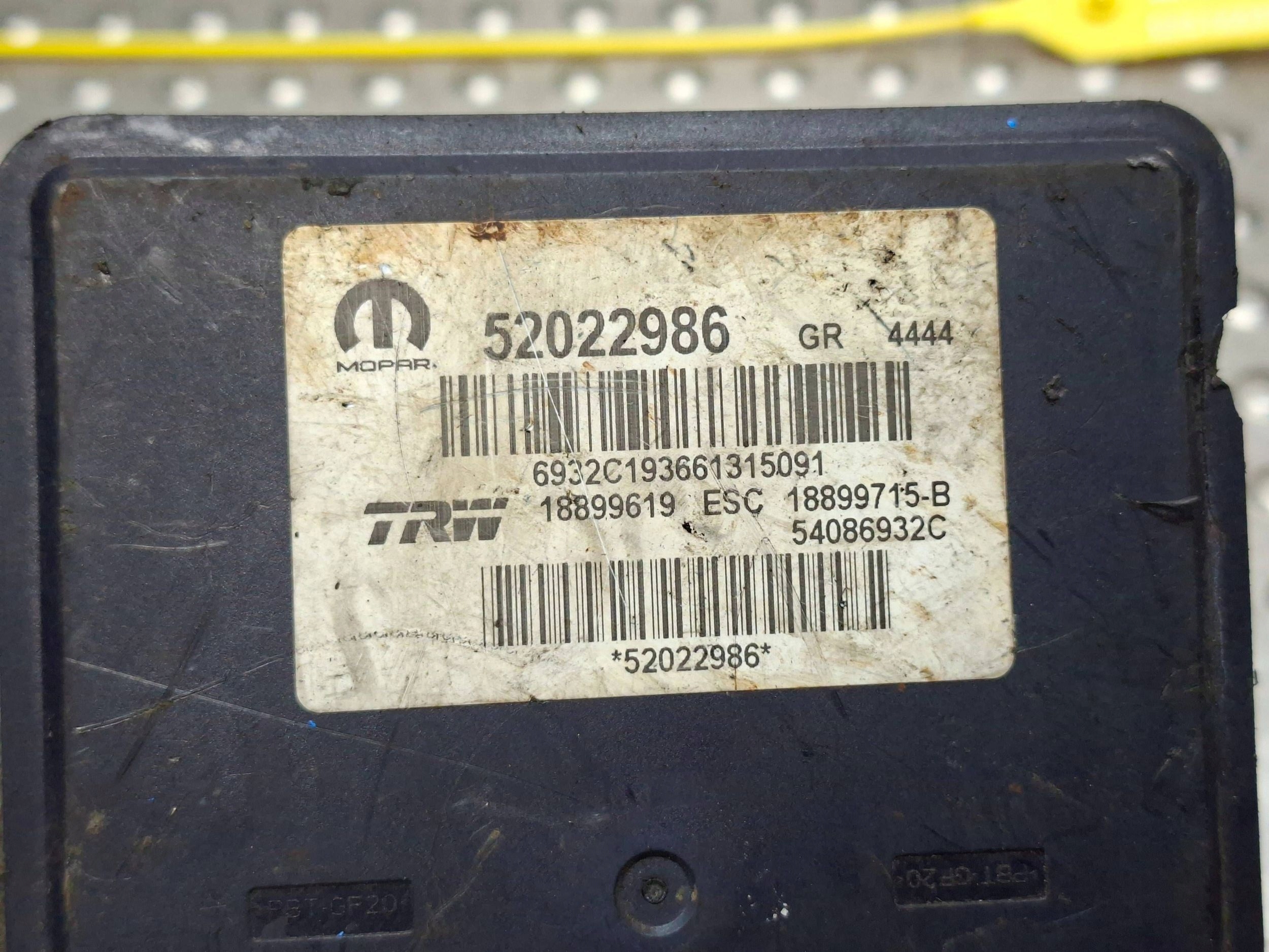 pump control unit ABS JEEP RENEGADE 14- 52022986 54086932C