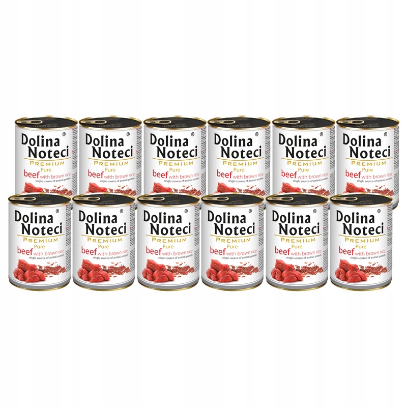 Krmivo pro alergické psy Dolina Noteci Premium Pure hovězí maso 12 x 400 g