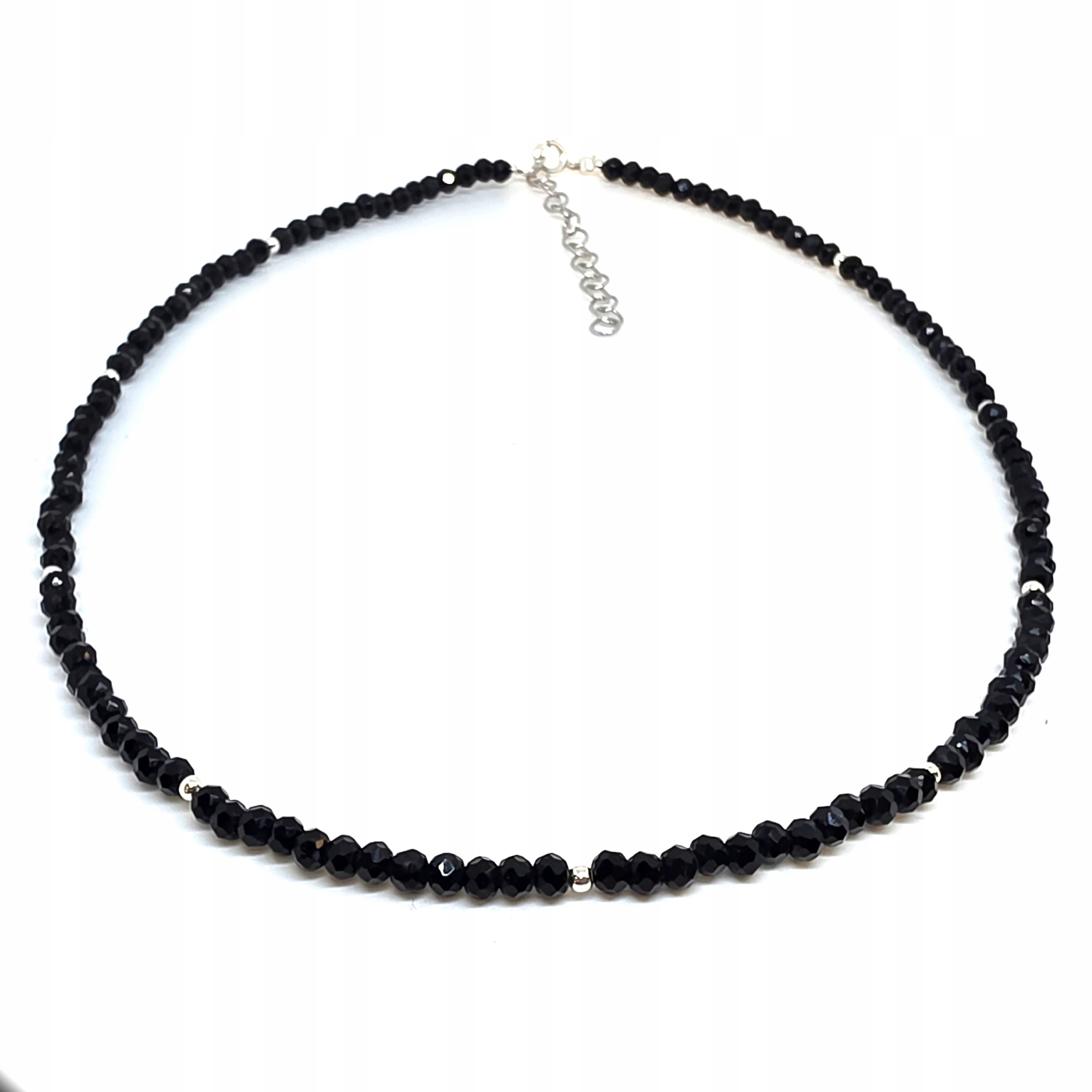 Naszyjnik z czarnym turmalinem turmalin srebro 925